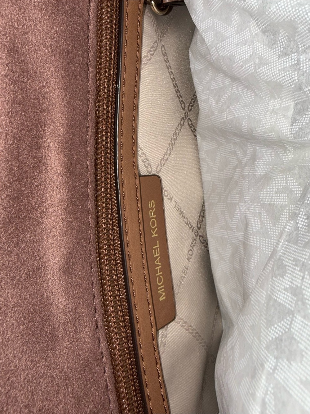 Michael Kors Large Satchel in Camel - Picture 5 of 6